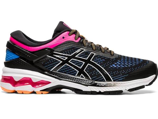 Asics Hardloopschoenen Dames, GEL-KAYANO Zwart/Blauw - Asics Nieuwste | B4971582-WV